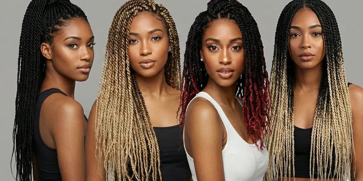 Hair Used for Senegalese braid